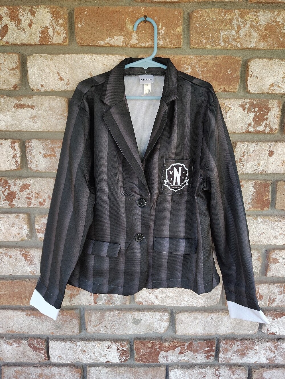 Wednesday Addams Nevermore Academy Costume Blazer Kids Size Medium 8-10 Amscan - Picture 2 of 7